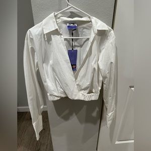 White Crop business shirt